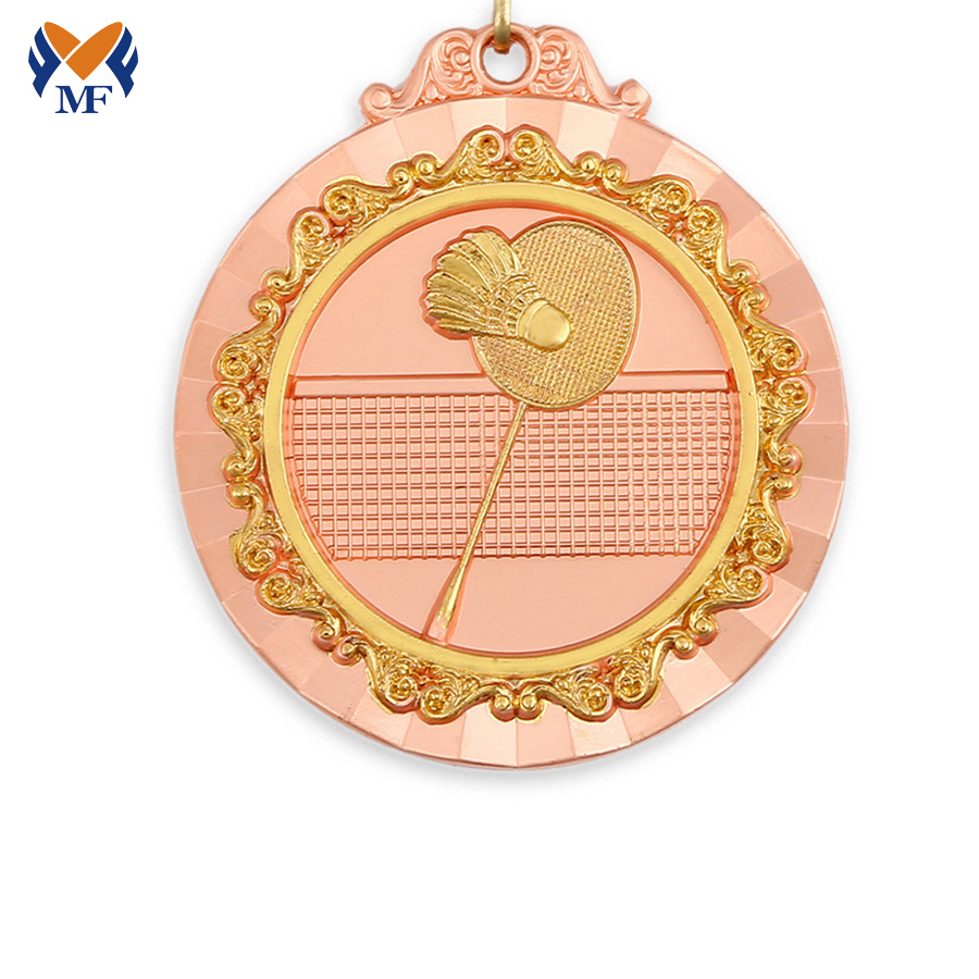 Badminton spelers gouden bronzen medaille