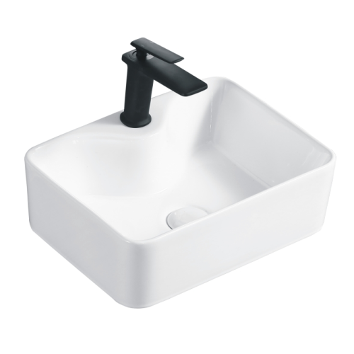 Basin de lavage au-dessus moderne avec trou du robinet