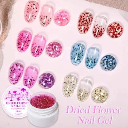Transparent Nail Art Dry Flower Glue - Shiny Sheet Nail Oil Glue