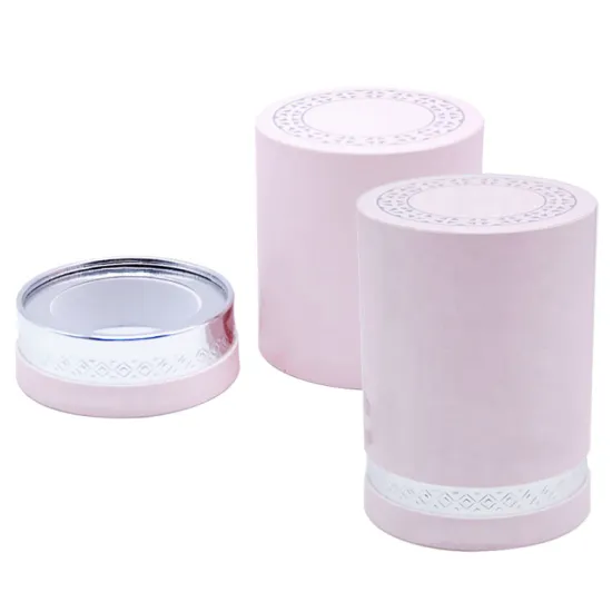 Custom CMYK printed cosmetic packaging paper tube box