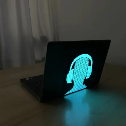 Custom Glowing Laptop Skins & Stickers for 13" and 15" Laptops