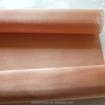 Fine Emi Shielding Red Copper Wire Mesh Screen