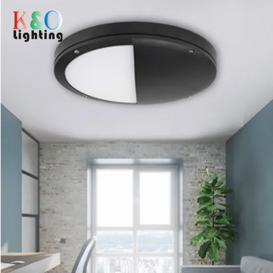 Black and White Waterproof LED Wall Lamp for Outdoor Garden Decoration