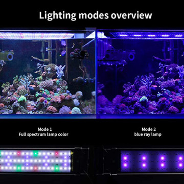 Lámpara de pescado de acuario de espectro RGBW