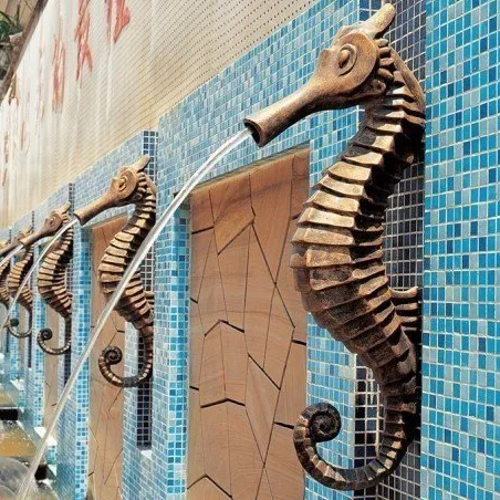 Modern Garden Sculpture Decoration Stone Hippocampus Sculpture