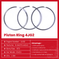 Piezas del motor Isuzu 4JG2 Anillos de pistón 8-94370-449-0