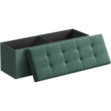 Folding Storage Bench for Living Room and Bedroom Ottoman Storage