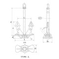 MARINE ANCHOR HIGH HOLDING POWER HALL ANCHOR(TYPE A/B/C)