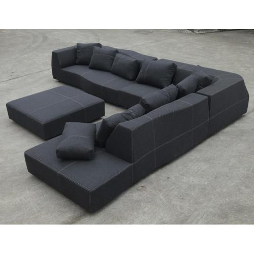 Kain Sectional Modular BB Italia Tikungan Reproduksi Sofa