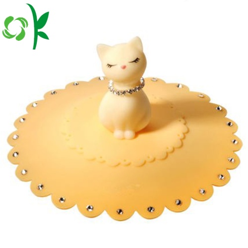 Cat Bentuk Silicone Coffee Aksesoris Dink Cup Lids