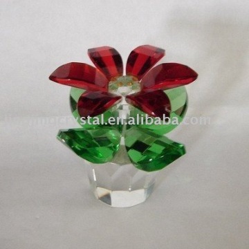 Crystal Glass Decoration Sunflower Wedding Flower