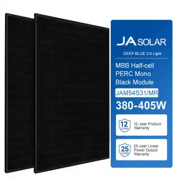JA Solar JAM54S31 390W/395W/400W Full Black Residential Solar Panels