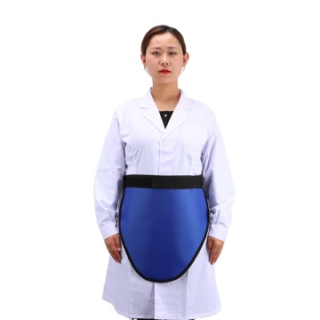 X-ray protective lead gonadal shield apron