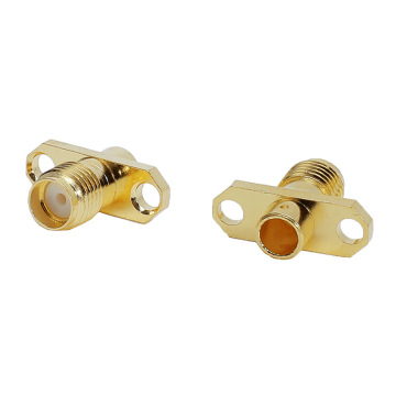 Copper RF Connectors SMA-KFB3 Diamond 2 Hole Flange SMA-Male Thread Internal Pressure Soldered Feeder