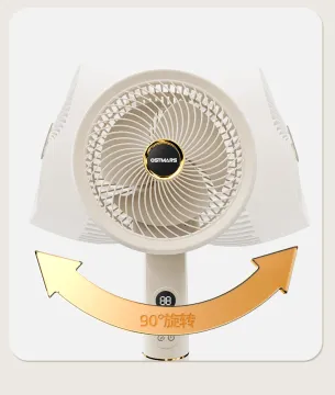 Low Noise Pedestal Fan with 8-Inch Display Oscillating Air