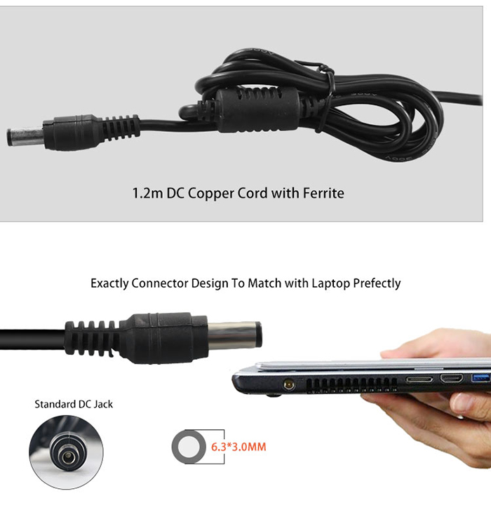 connector ac 15v 3a power adapter for toshiba laptop