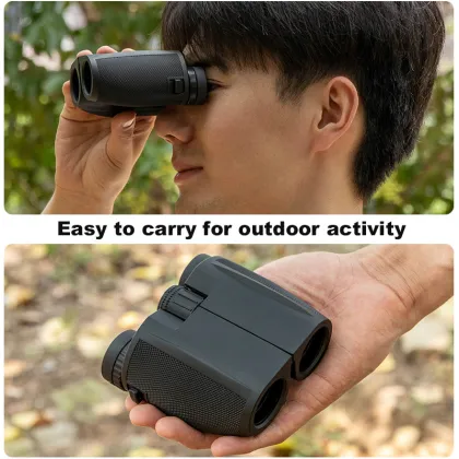 10x25 HD Binoculars Telescope - Waterproof Portable Optics for Hiking and Camping