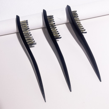 Wood Boar Bristle Scalp Massage Teasing Brush for Volume and Hair Care