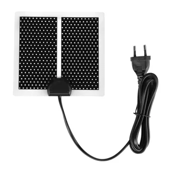 Snow melting heater pad around chimney