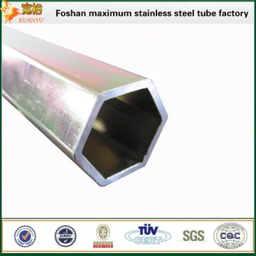 special size tihin wall sus316 hexagon stainless steeltube
