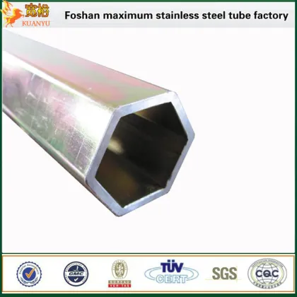 special shaped aisi 316 hexagonal stainless steel tubing 