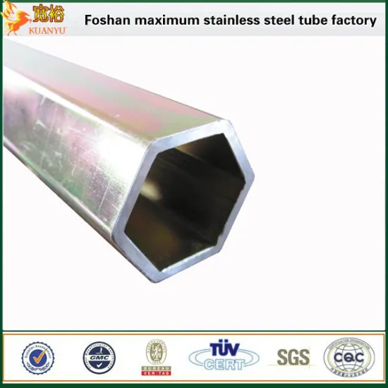 special size tihin wall sus316 hexagon stainless steeltube
