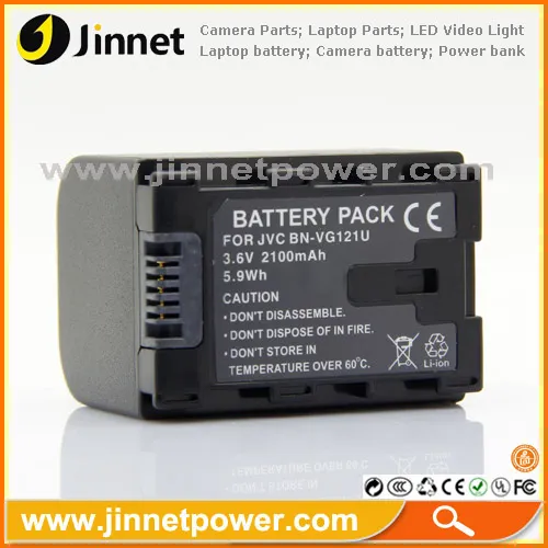 New Camcorder Full Decoded Battery For Jvc Bn-vg121 Bn-vg138 Nb-vg114 