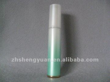 15ml cosmetics lotion bottle with inner paiting green gradually