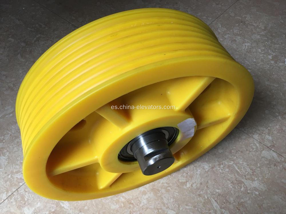 Polea superior de coche de 400 mm 400*7*8 para ascensores ThyssenKrupp