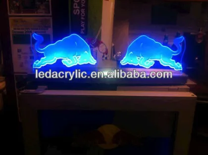 Red Bull Energy Drink ICE Bulls Illuminated LED Sign