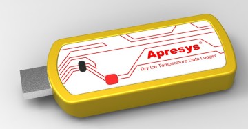 Apresys Low Single-Use Temperature Data Logger / recorder for Dry Ice Temperature Monitor