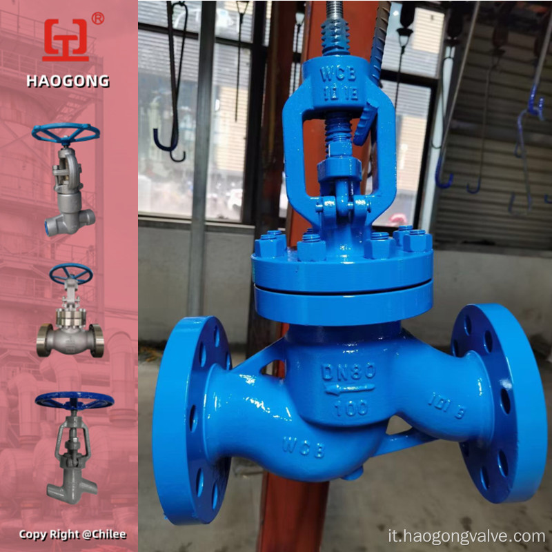 Valvola globale PN100 DN80 WCB
