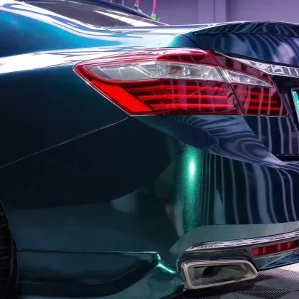 Metal Paint Royal Green Car Wrap