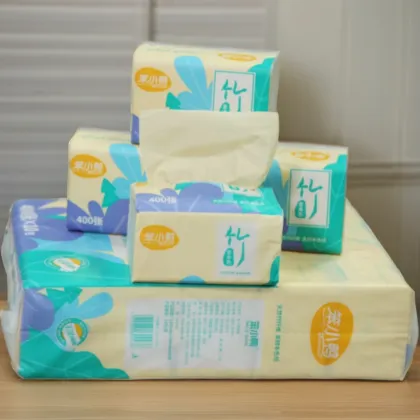 Customized Ready Stock Toilet Paper with Bamboo Pulp Facial Tissue and Natural Color Packaging