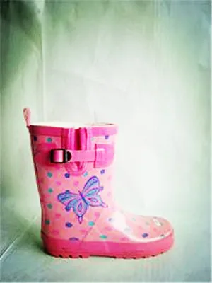 Children rubber rain boots