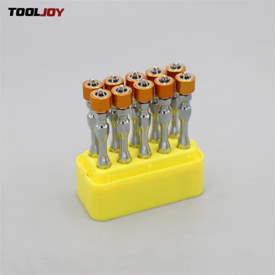 TOOLJOY Orange Magnetic Nut Sleeve Double-ended Screwdriver Set with Magnetic Bits: Comprehensive Tool for Precision Work