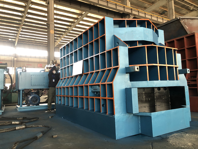 Horizontal Iron Steel Aluminum Container Type Scrap Shear