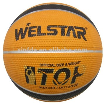 12 Cheap Standard Colorful Promotional Retail Rubber Basketball