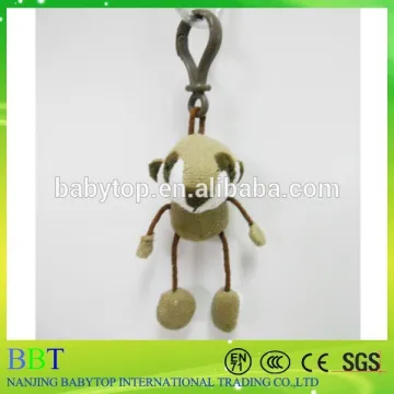 Promotion event plush stuffed soft raccoon keychain toys