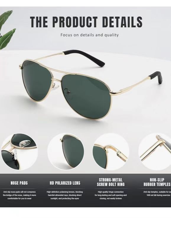 Polarized Aviator Sunglasses for Men Women