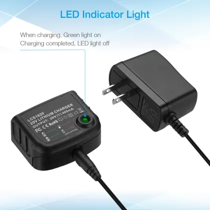 LCS1620 20V Lithium Replacement Rechargeable Charger for Black & Decker Batteries