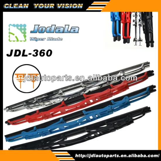 colored chrome windshield wiper
