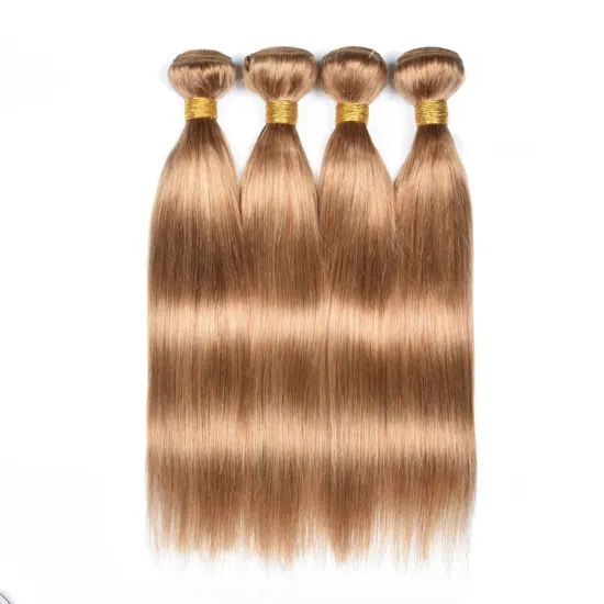 Wholesale Raw Unprocessed Virgin Hair Vendors Color 27# silky straight Brazilian Hair Bundles