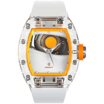 2024 Trendy Men's Mechanical Watches with Crystal Accents: Luxury Timepieces for Gentlemen