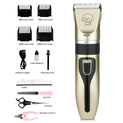 Electric Pet Hair Clippers for Premium Grooming: RAF Clippers, Dog Shavers & Cat Grooming Sets