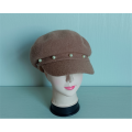 Damen Gestrickte Cabbie Cap aus 100% Wolle