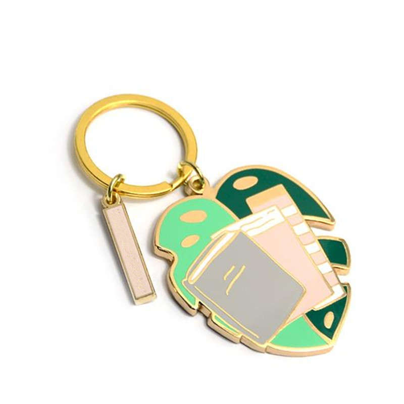 Bronntanais Saincheaptha Keychain Plandaí Miotal Miotal