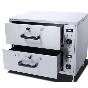 2-Drawer Commercial Hot Dog Grilling Warmer Machine - American Popular Sale Hot Dog Warmer
