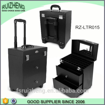 Case Type leather carrying trolley case