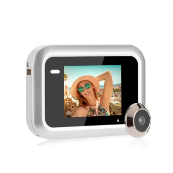2.4 Inch LCD Display Peephole Camera - 0.3MP CMOS Door Viewer with 145 Degree Wide Angle